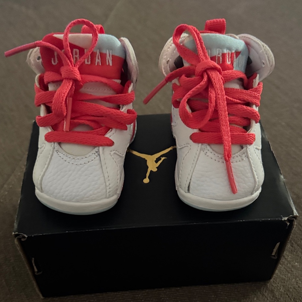 Jordan 7 Retro TD in White and Topaz Mist